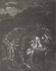 A Philosopher by Lamplight (engraved by William Pether)